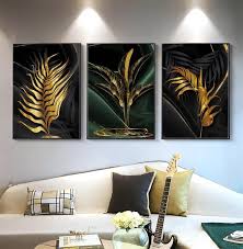 black gold leaf decorative painting