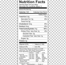 pancake nutrition facts label brown rice serving size png clipart almond flour area brown rice doent