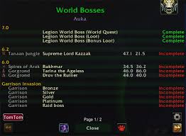 Garrison invasions don't take much time and offer different collectibles. Wow Daily Global Check World Bosses Addon Shadowlands Burning Crusade Classic 2021