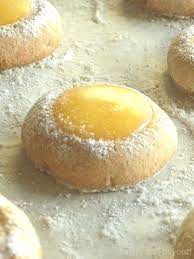 Best Thumbprint Cookies With Lemon Curd gambar png