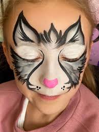 cat face paint for halloween