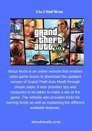 The game is designed with the addition of numerous features and. Gta 5 Mod Menu Xbox One Imgur