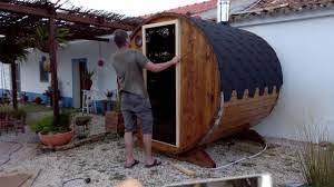 diy sauna barrel sauna outdoor