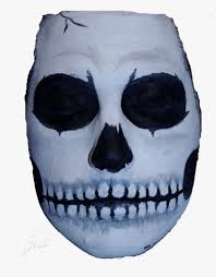 face paint png halloween skull face