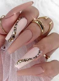Glitter nails, nägel, pink nails, acrylic nails; Wonderful Ideas Of Long Nails For New Year Stylezco