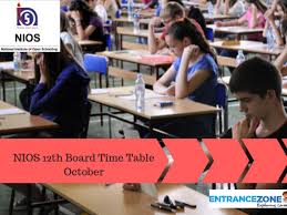 nios 12th board timetable 2023 exam