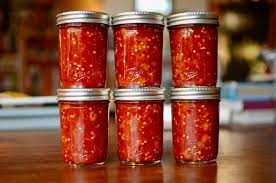 singapore red chili sauce food in jars
