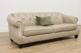 contemporary tufted leather sofa or