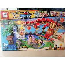 Đồ chơi Lắp ghép Mô hình 7 viên ngọc rồng Goku đại chiến cùng rồng thần  trong Dragon ball