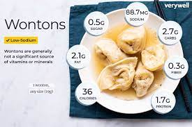 wontons nutrition facts and health benefits