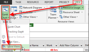 Resource Over Allocation And Gantt Chart In Ms Project 2013