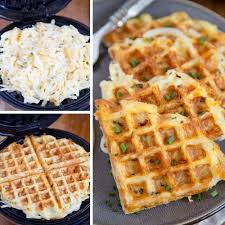 egg cheese hash brown waffles easy