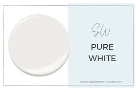 sherwin williams pure white paint color