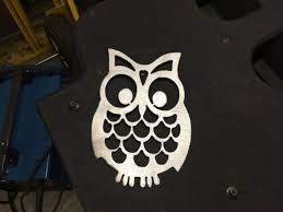 Plasma Cut Owl Metal Wall Art Home