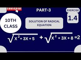 Types Of Radical Equation Solution Of