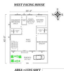 west facing house vastu plan as per