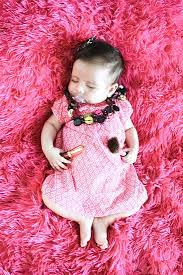 cute sweet pink makeup newborn