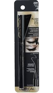 loreal liquid eyeliner waterproof black noir 220 0 55 ml