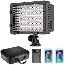 Neewer Camera Camcorder 216 Led Video Light Dimmable Led Panel Lighting Kit With 2 Pack 2600mah Np F550 Replacement Li Ion Battery Usb Charger And Carrying Case For Photo Studio Youtube Video Shooting Neewer