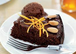 Flourless Chocolate Orange Almond Cake Recipe gambar png