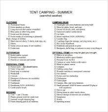 They may need it during indoor bible study, outside at night, or on the ride to and from camp. 20 Camping Checklist Templates Doc Pdf Excel Free Premium Templates