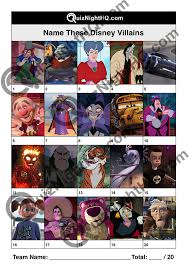 When you think disney in general. Disney Characters 009 Villains Quiznighthq