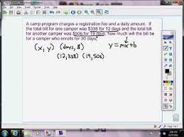 Writing Linear Equations Using Real