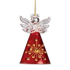 Red And Gold Glass Angel
