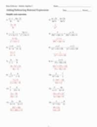 multiply rational expressions worksheet