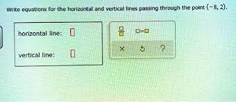 Horizontal Line D 0 Vertical Line