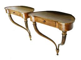 pair of small console tables french