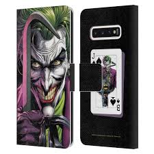 clown leather book wallet case
