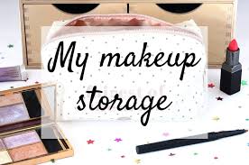 my makeup storage setup