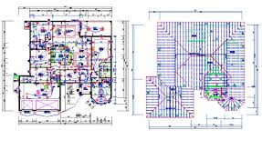 House Electric Roof Plan Lay Out
