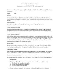 Sample Meeting Minutes Template Business