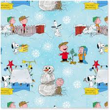 24pcs christmas cake wrappers toppers cupcake party decor cake picks set. Peanuts A Charlie Brown Christmas On Blue Christmas Wrapping Paper Roll 30 Sq Ft Wrapping Paper Hallmark