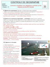 g3 Espaces Productifs Interro 1 Corrigé | PDF | France | Économie