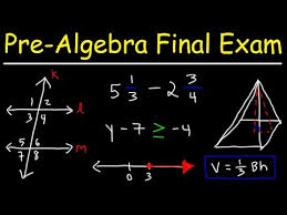 Pre Algebra Final Exam Review