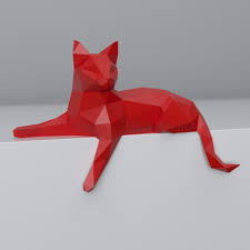 ArtStation - FREE papercraft template - cat