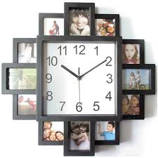 Modern Photo Frame Wall Clock 16