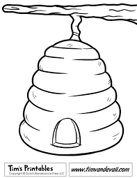 Free printable beehive template and beehive coloring page that teachers can use are part of their classroom activities. Ari Kovani Ari Temasi Arilar