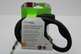 Good2go Retractable Lead With Flashlight For Dogs Large New
