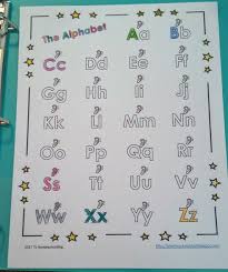 Color In Alphabet Progress Chart Recognition Sound Tj