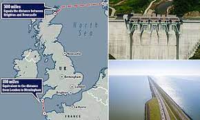 England, scotland & france 2016. Dutch Scientist Proposes Two Dams Between France England Scotland And Norway Daily Mail Online