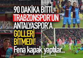 Trabzonspor'un galibiyet serisi 3 maça çıkarken yenilmezlik serisi ise 5 maç oldu. Trabzonspor Dan Antalyaspor A Muthis Gonderme