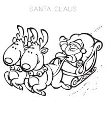 and sleigh coloring pages