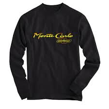 Chevrolet Monte Carlo T Shirt Long Sleeves Black All Size Ebay