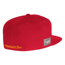Team Logo Fitted Hat Houston Rockets Shop Mitchell Ness
