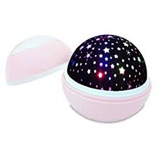 Amazon Com Night Lights For Girls Zhoppy Star And Moon Starlight Projector Bedside Lamp For Baby Room Kids Bedroom Decorations Birthday Gifts For Girl Baby Pink Baby