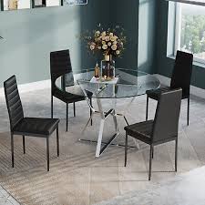 modern dining table chair set kitchen